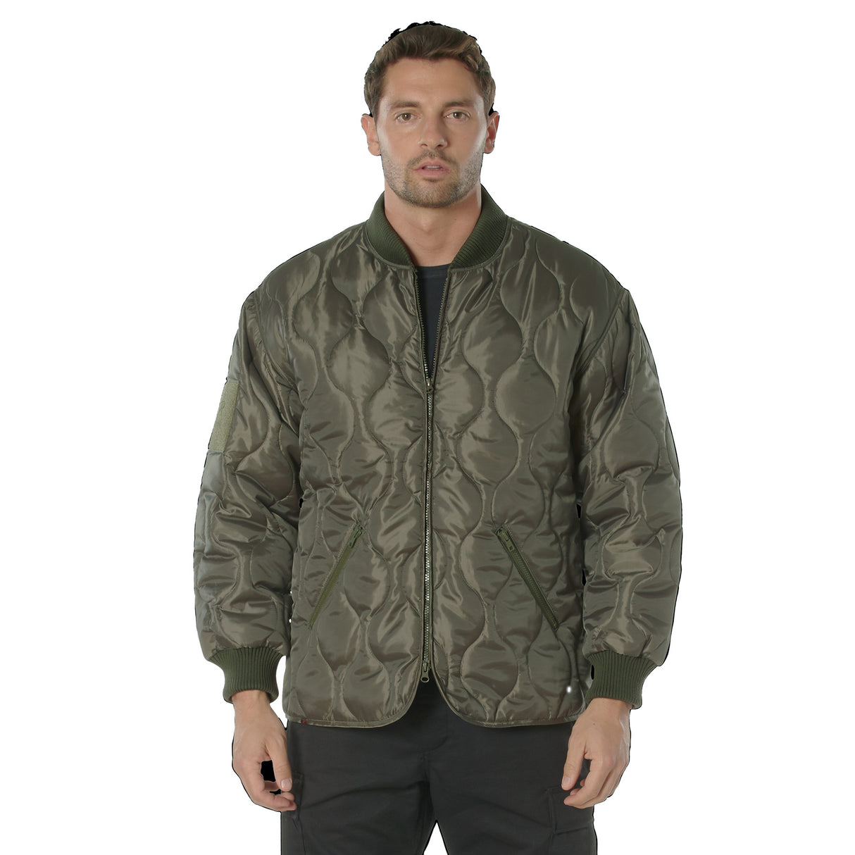Liner Field Jacket With Zipper and Concealed Carry Pockets