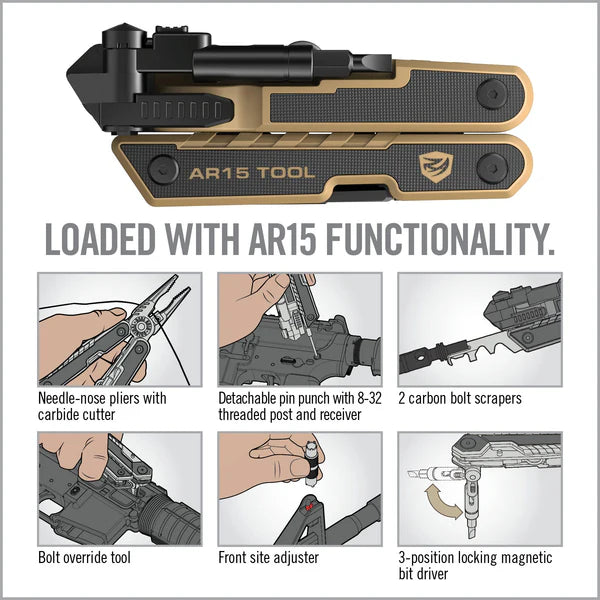 AR15 Tool™ 37-In-1 tactical multitool