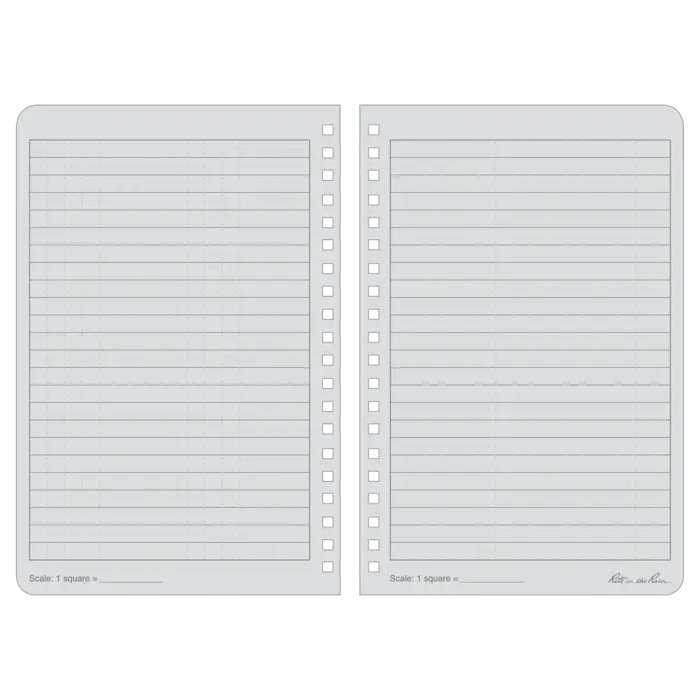 All Weather Universal Side-Spiral Notebook No. OR73 (Orange)