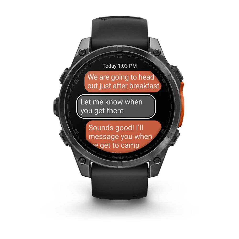 Fenix 8 – 47 mm, Amoled, Slate Gray with Black Silicone Band