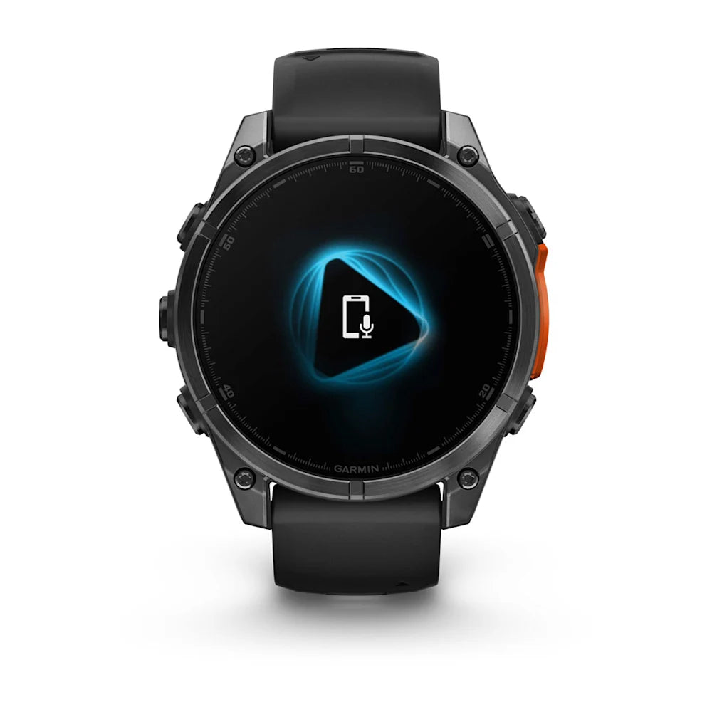 Fenix 8 – 47 mm, Amoled, Slate Gray with Black Silicone Band