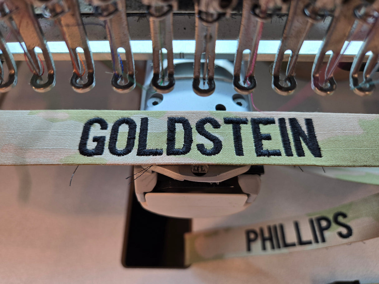 Embroidered Name Tape – Sew-On Style