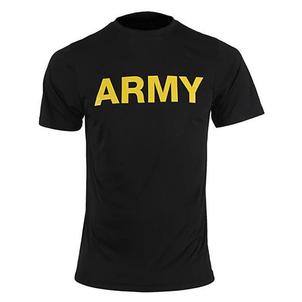 Army PT Shirt, Short Sleeve 100% Dry Wick