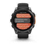 Fenix 8 – 47 mm, Amoled, Slate Gray with Black Silicone Band