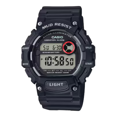 Mud-Resistant Digital Watch w/ Vibration Alarm