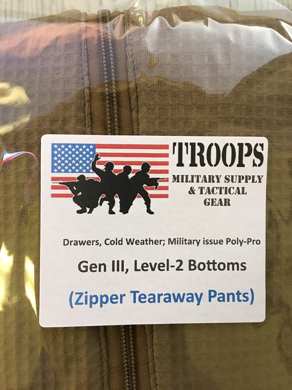 Tearaway Zipper E.C.W.C.S. Generation III Mid-Weight Bottoms